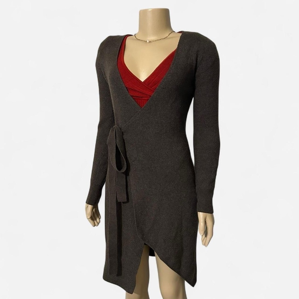 Abercrombie & Fitch Gray Wrap Cardigan - Picture 3 of 6